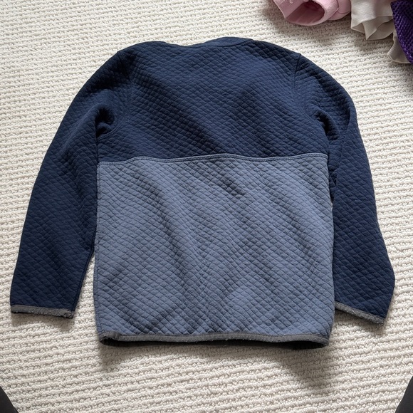 LlBean Kids' blue and light blue Fleece Pullover - Picture 5 of 5